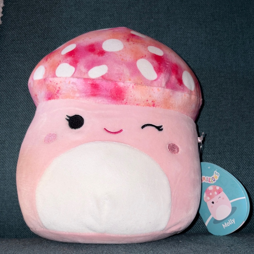 Molly Pink Squishmallow Mushroom